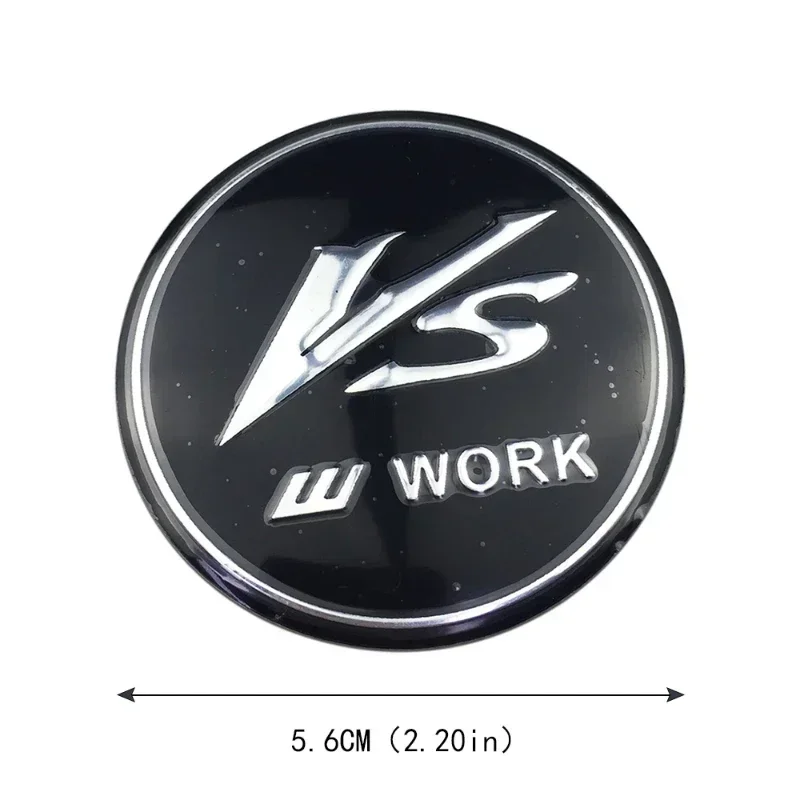 4PCS 56mm Work Logo Alloy Car Wheel Hub Center Stickers for Toyota Mercedes Benz Skoda Jeep BMW Peugeot Accessories