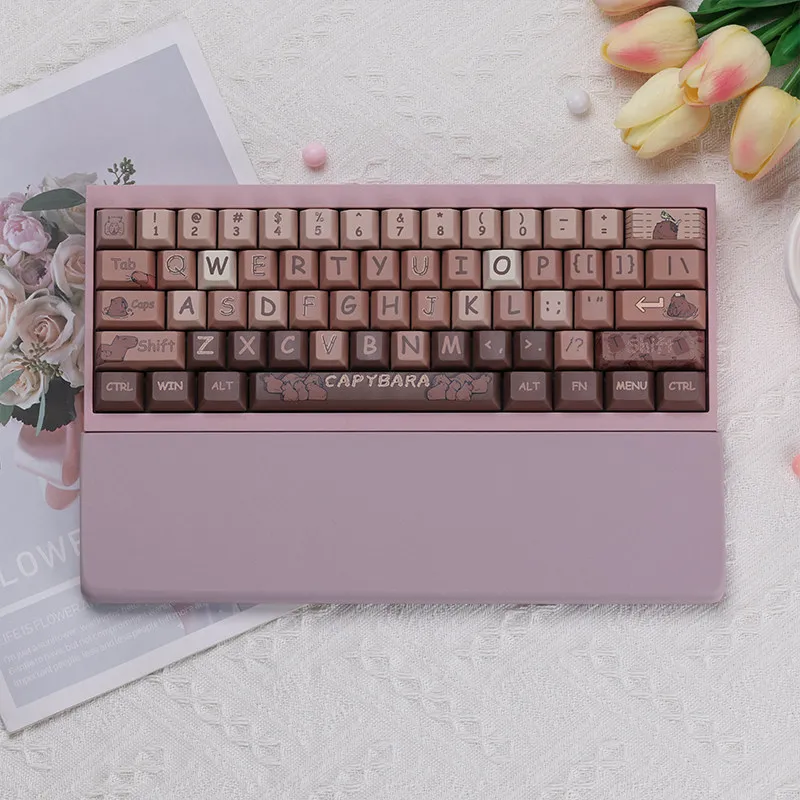 Keyboard Wrist Rest Custom Resin Cute Hand Support Quartz Stone Palm Stress for Office Gaming Mechanical Keyboard Accessories