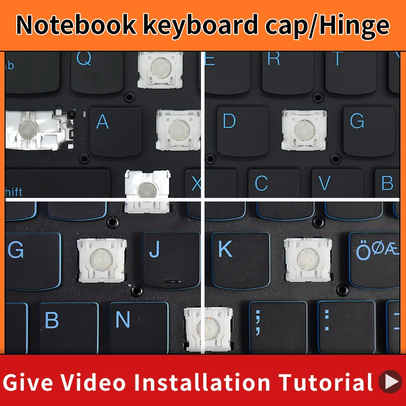 Сменная Крышка для клавиатуры, ножничный зажим и петля для Lenovo IdeaPad Gaming 3-15IMH05 15ARH05 15ACH GY530 клавиатура и зажимы