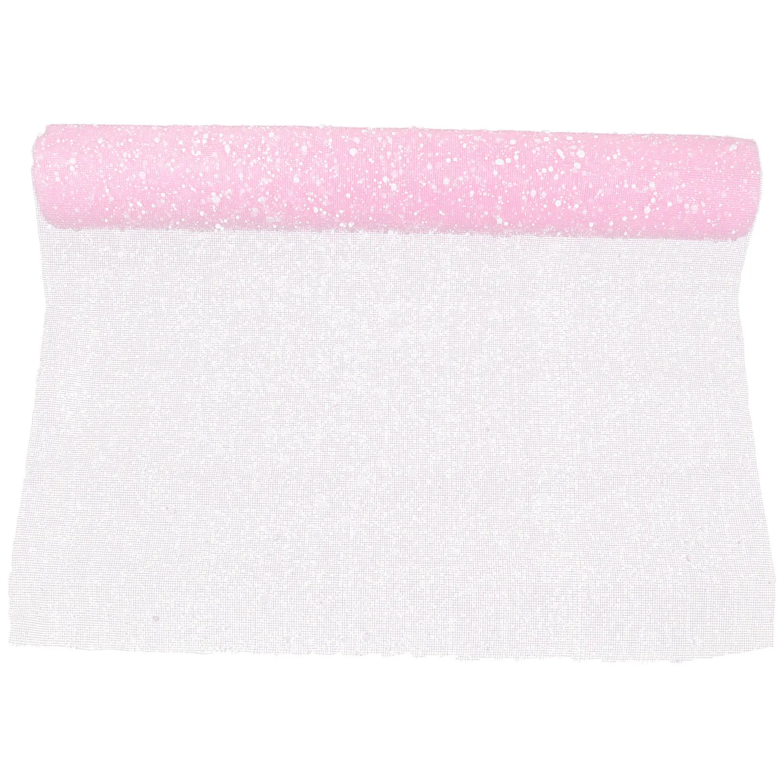 1 لفة ورق تغليف الأزهار قسط الشاش تول لفة لباقة الهدايا Craft بها بنفسك الحرفية الديكور حفل زفاف شبكة تول النسيج #3