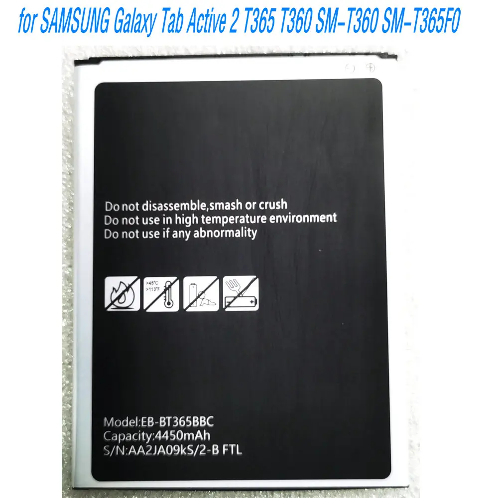 2026 Year EB-BT365BBC EB-BT365BBE High Quality Battery for SAMSUNG Galaxy Tab Active 2 T365 T360 SM-T360 SM-T365F0