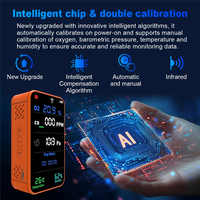 A25F-Tuya Smart Wifi Data Storage Oxygen Concentration Air Detector Outdoor Camping Carbon Monoxide Temper Humidity Meter