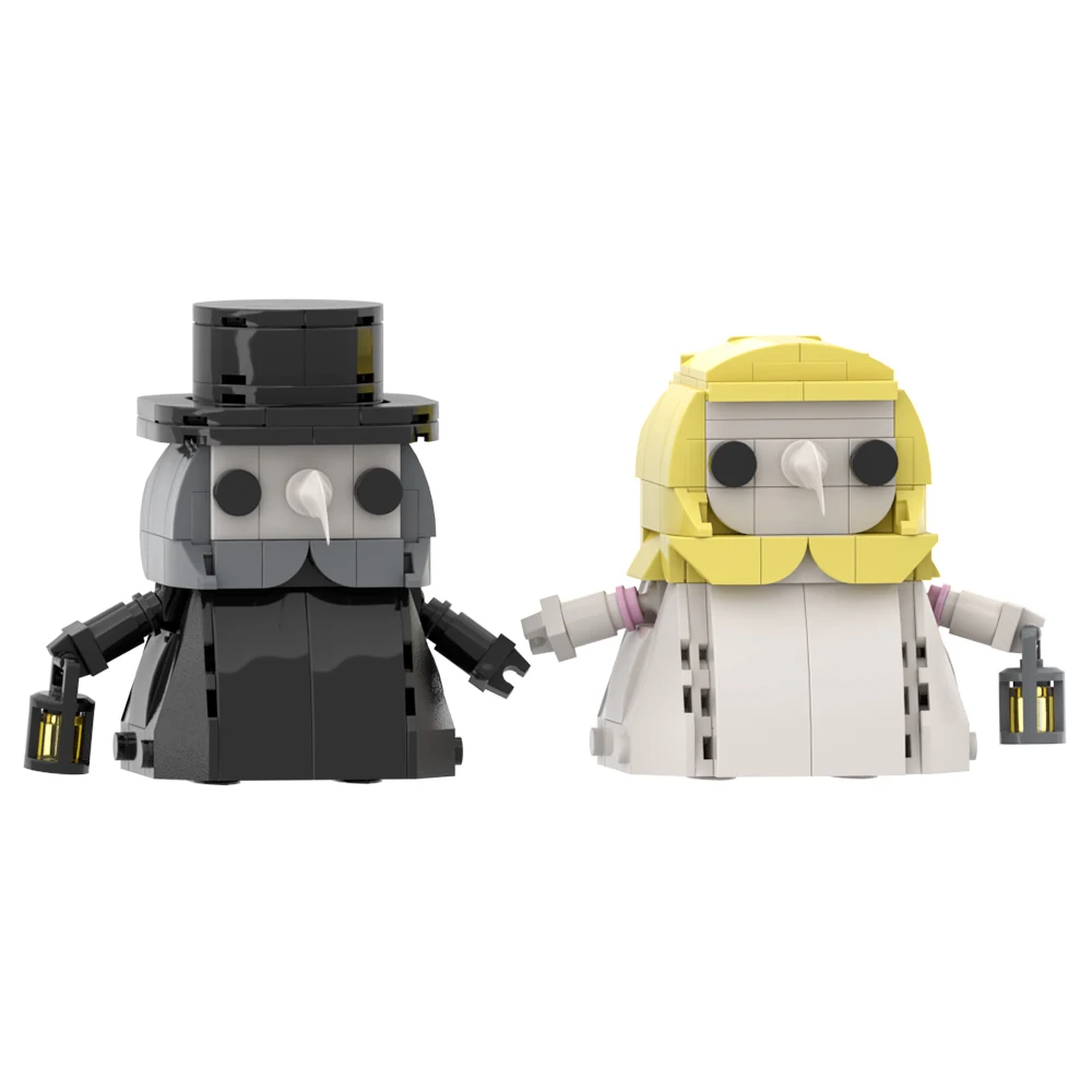 MOC Plagueeds Doctor Model Bouwstenen Beroemde Game Karakter Brickheadz Zwarte Jas Bakstenen Speelgoed KINDEREN Gift