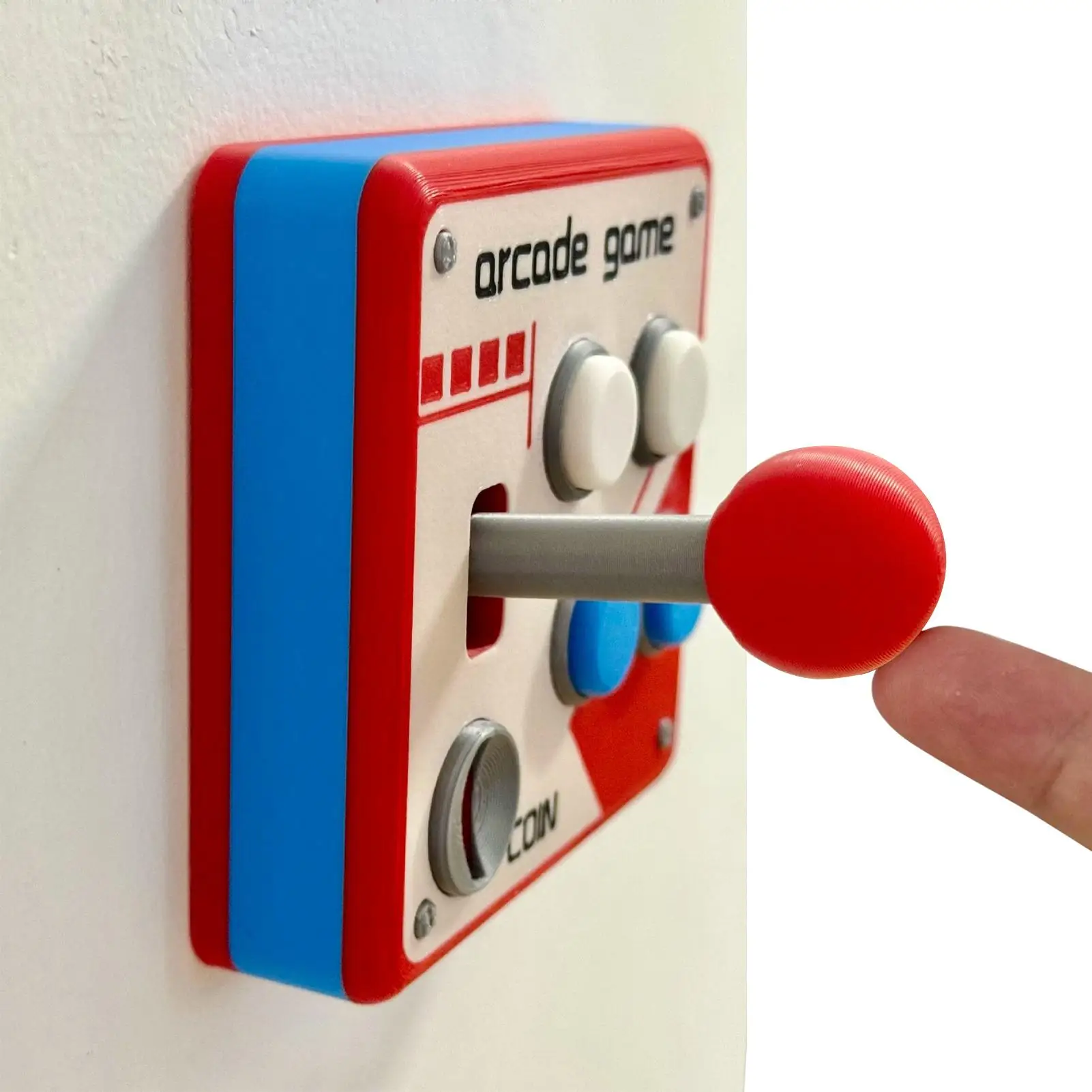 Drill-Free Light SwitchCover Retro Arcade Game SwitchPanel Decor Joystick Wall SwitchPlate For Gift Suit Gaming Enthusiasts