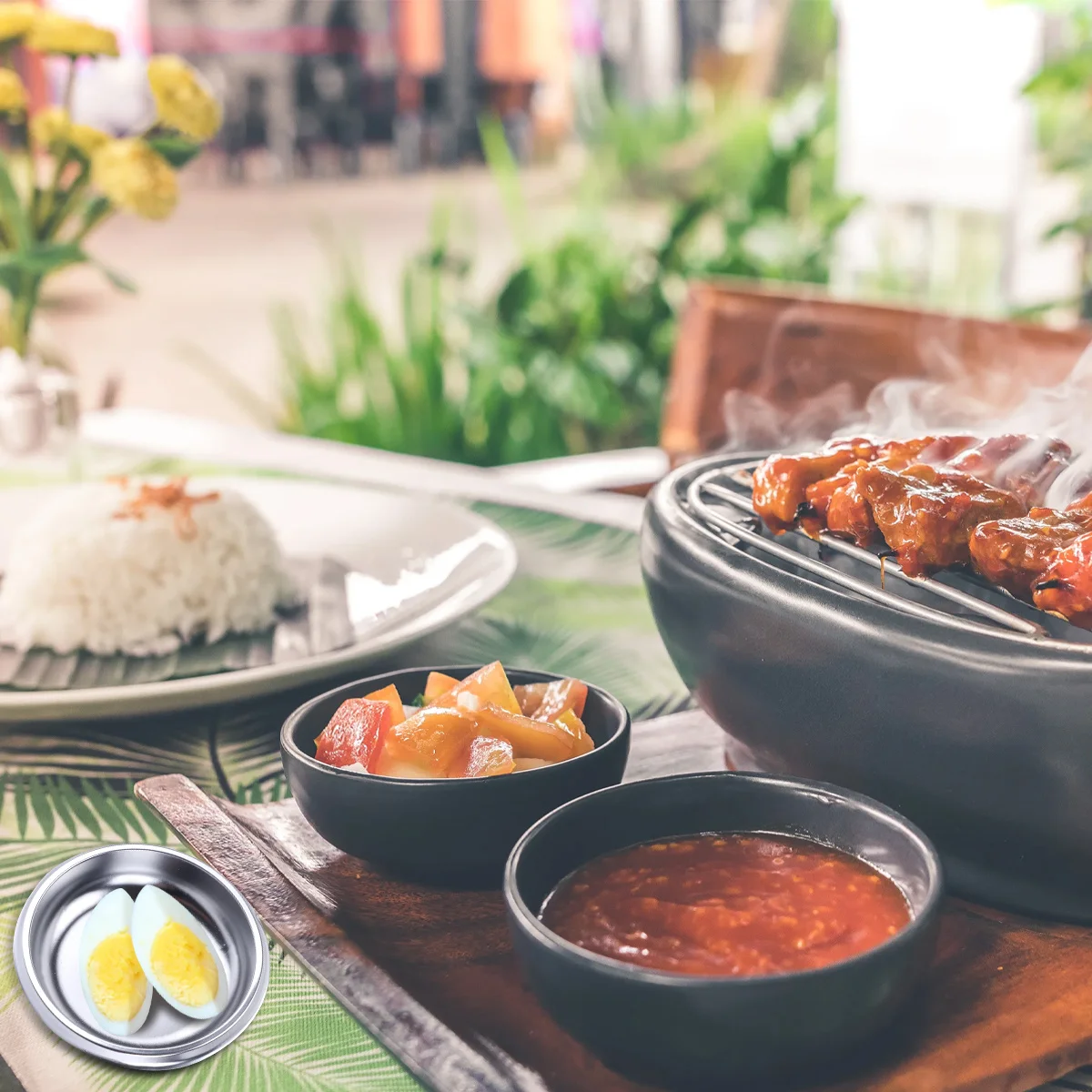 

100pcs Thicken Dish Disposable Plastic Food Tray For Home Restaurant Tasting Dish Seasoning Appetizer Round Sauce Plate Kitchen