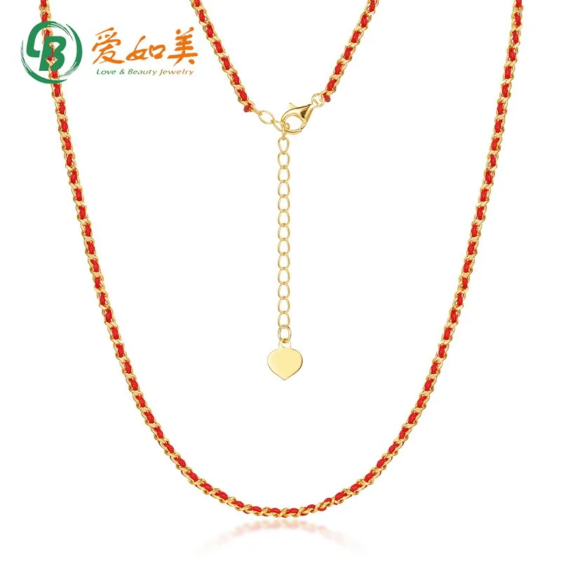 

Hand Woven Original Red Rope 18K Gold PT950 Platinum Silver Plated 7-layer Gold Side Chain Wangcai High-end Accessories