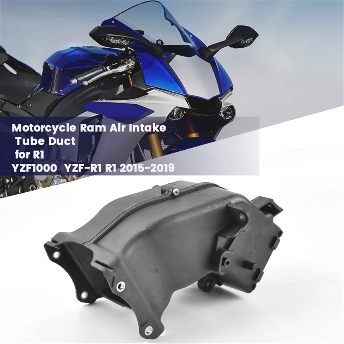 Мотоциклетная трубка воздухозаборника Ram, воздуховод для YAMAHA R1 YZF1000 YZF-R1 R1 2015-2019, вентиляционный шланг