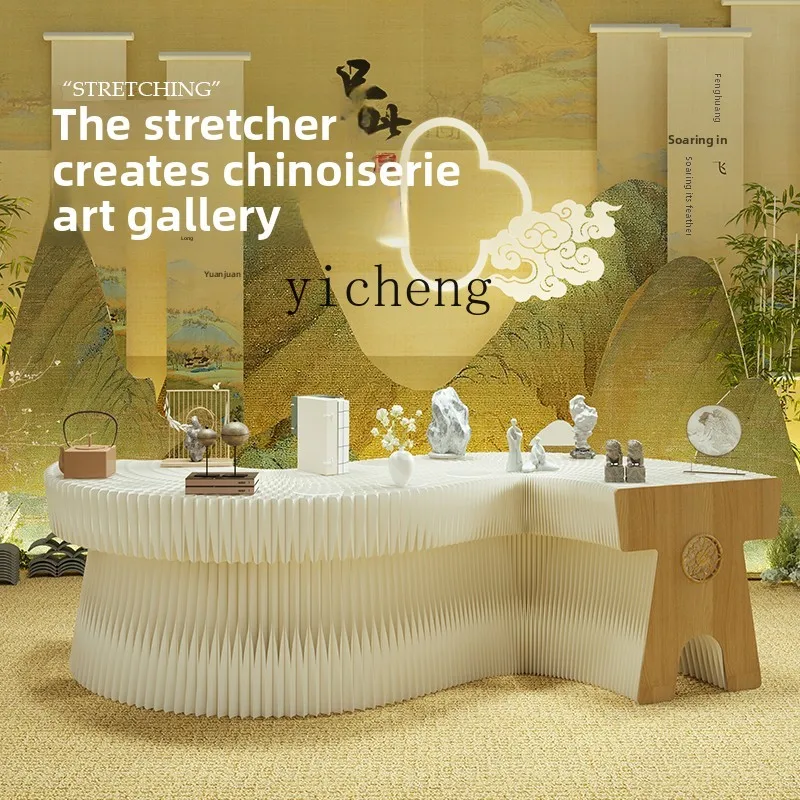 YFY  Nakajima display table sample jewelry product model display stand Chinese classical long table foldable