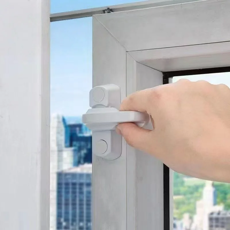 3 pcs Child Safe Security Window Door Sash Lock Safety Lever Handle Sweep Latch,household balcony door and window locks,Hardware
