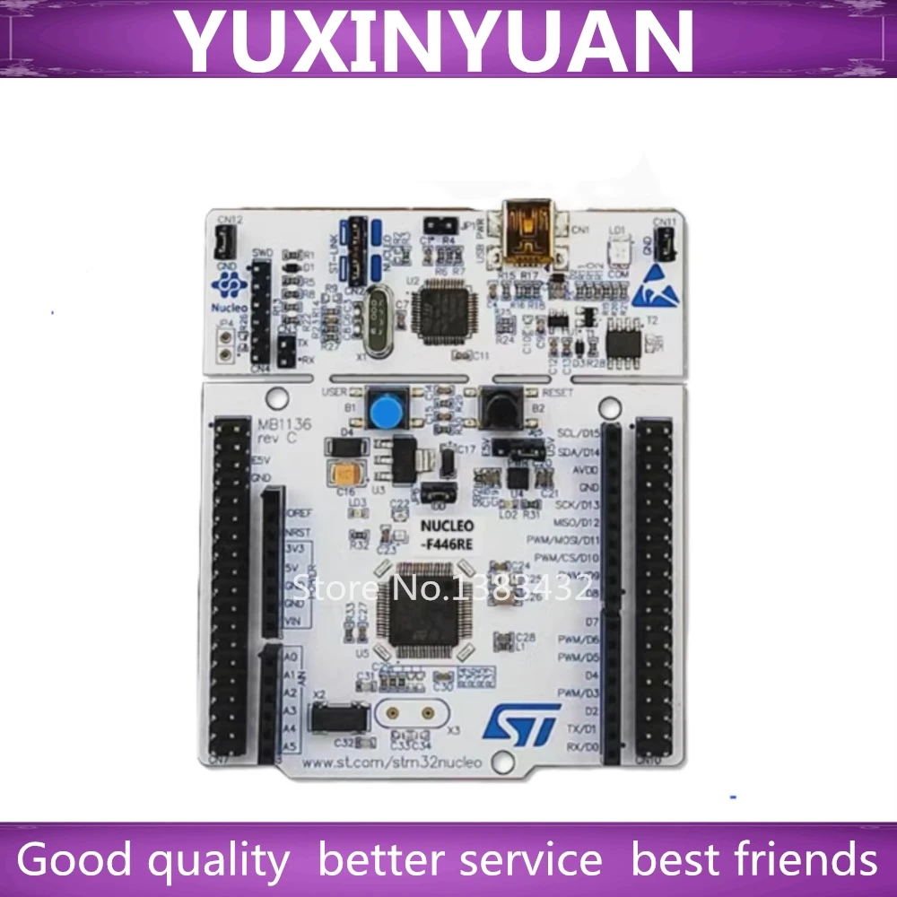 

Официальная демонстрационная плата ST NUCLEO-F446RE STM32F446RE для Arduino Cortex-M4