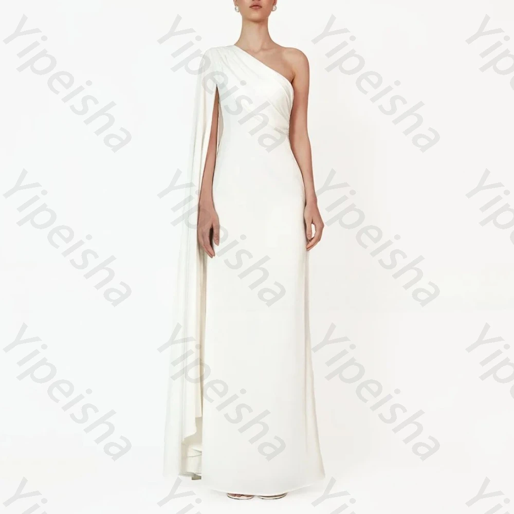 

Elegant One-shoulder Sleeve Evening Dresses Sexy Mermaid Long Dress Exquisite High Quality Prom Party Gowns for Women Customized