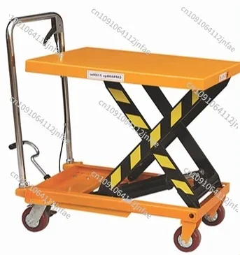 

Portable Manual Hydraulic Car Lift, Scissor Fork Flat Bed Platform, Hand-Push Small Lift, Mobile Hydraulic Lift