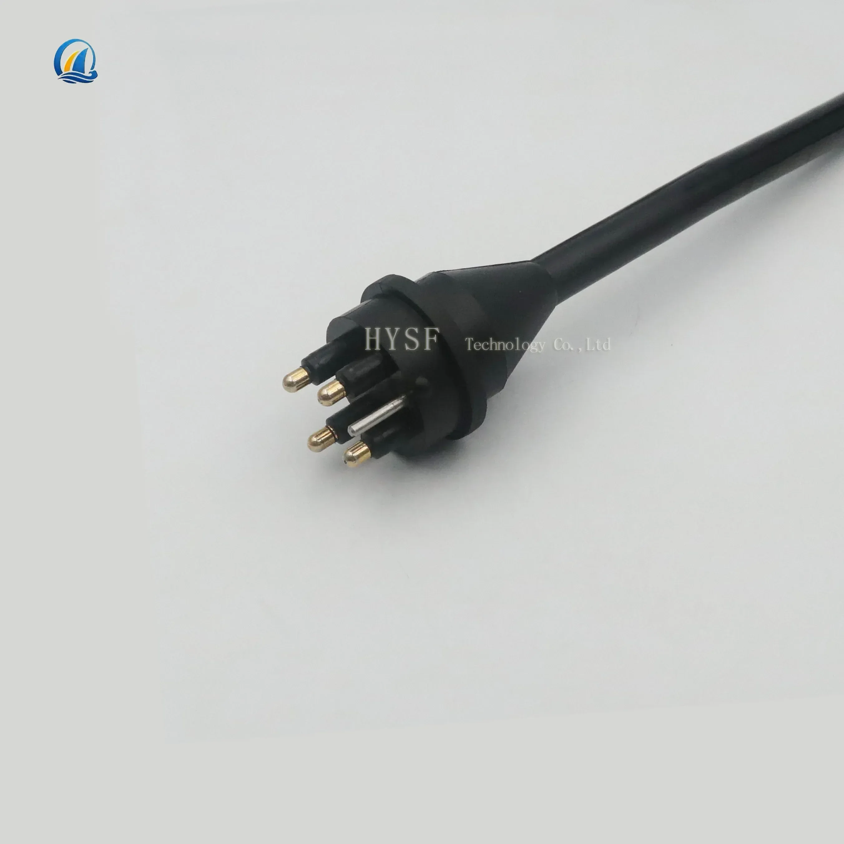 High current 4-core 40A deep water connector marine ROV underwater bulkhead waterproof cable