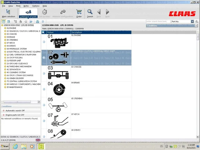 WebTIC Offline 2022 Repair manuals, wiring and hydraulic diagrams, etc 2022 for claas+ Parts Doc 2.2 - Agricultural 2022