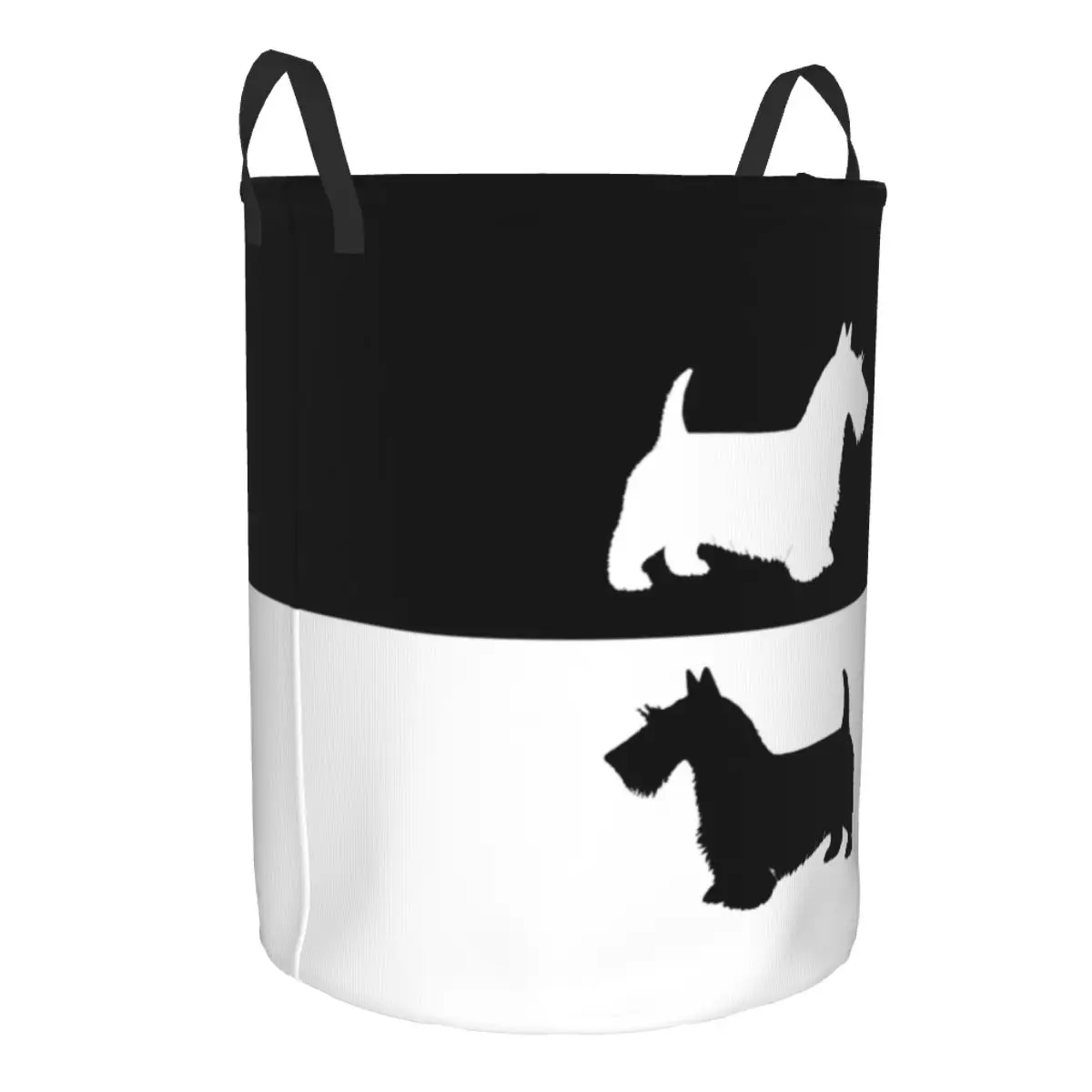 Custom Scottish Terrier Laundry Basket Foldable Scottie Dog Clothes Hamper for Nursery Kids Toys Storage Bin