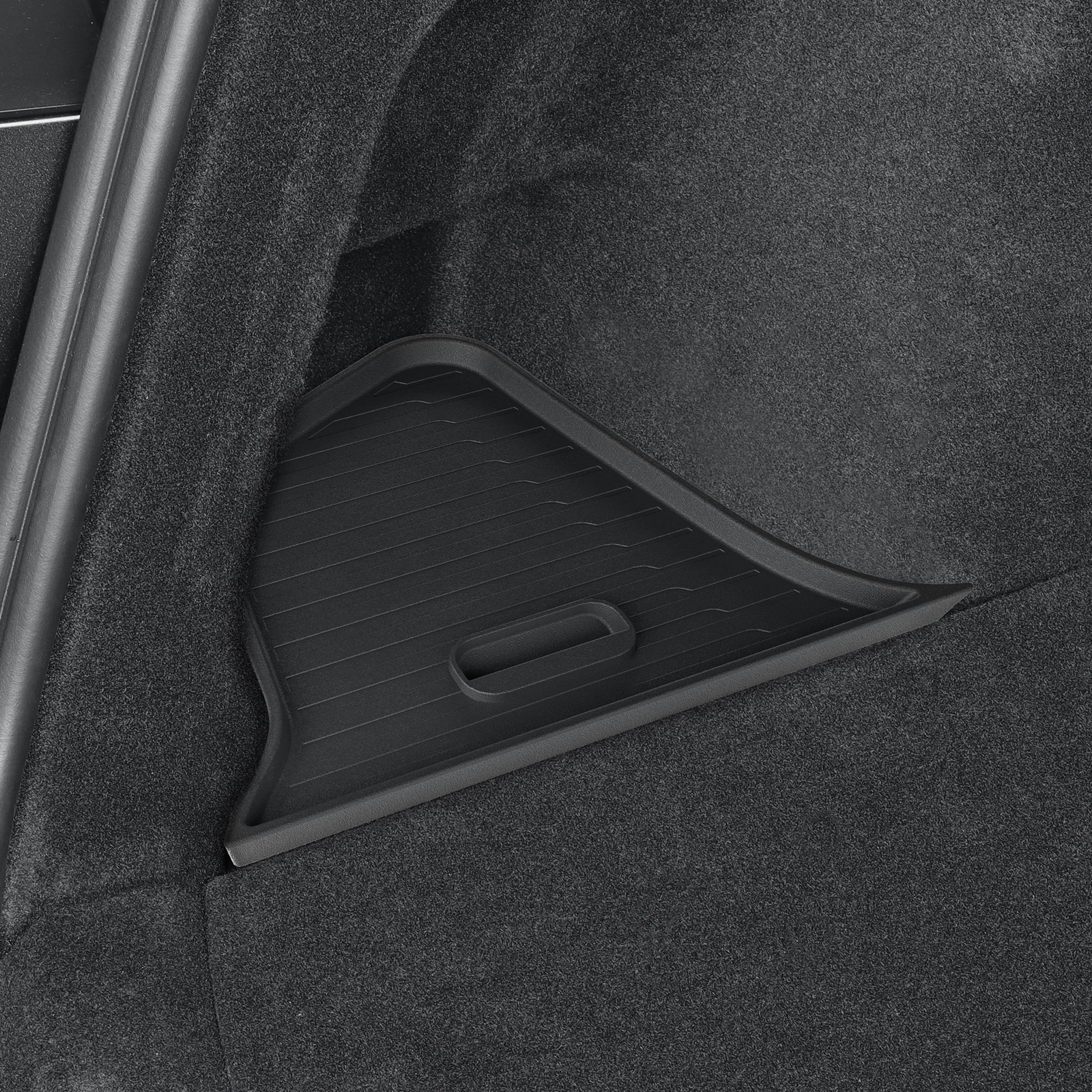 LUCKEASY Berlin Version für Tesla Model Y Juniper 2025 2026, Kofferraum-Aufbewahrungsbox, Organisation, Aufräumen, Auto-Koffer-Zubehör, TPE – Detail 5