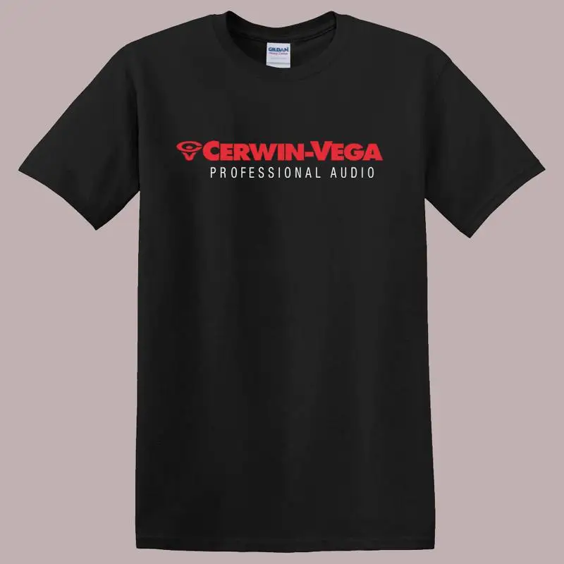 Cerwin Vega Professional Audio Black T Shirt Size S to 5XL