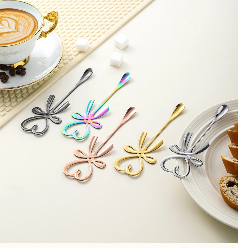 1pc Coffee Spoon Long Handle Flatware Coffee Accessories Tool Kitchen Teaspoons Tableware Coffee Scoops Coffeeware