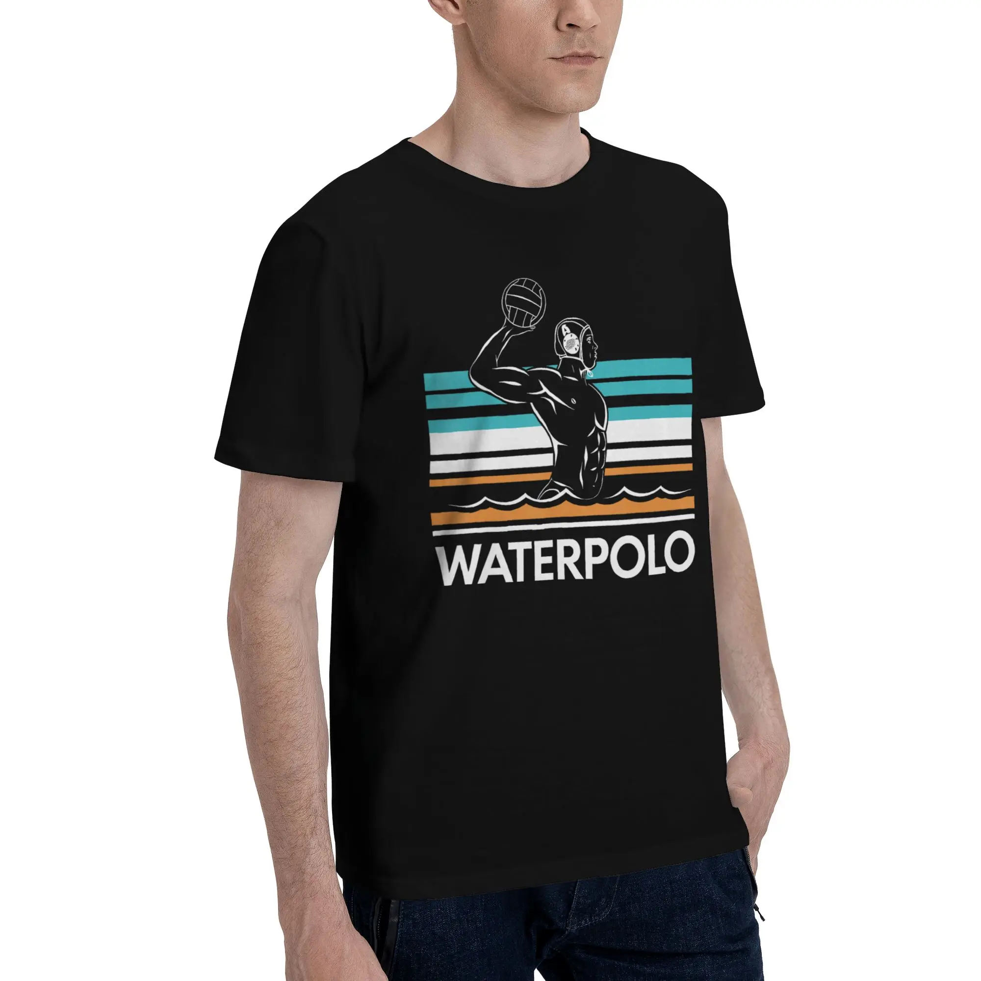 Water Polo Player  Merch Men Women T Shirt Cotton Tee Graphic Printed  T-shirt Clothes