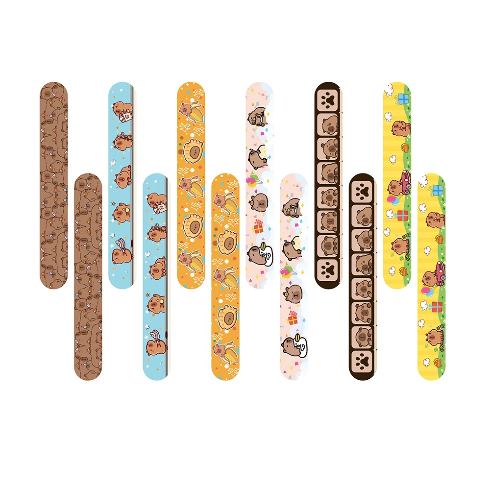 كابيبارا صفعة أساور هدايا الحفلات معصمه الأطفال متعة الهدايا صفعة موضوع لعبة للأطفال عيد ميلاد الحيوان الكرتون كابيبارا