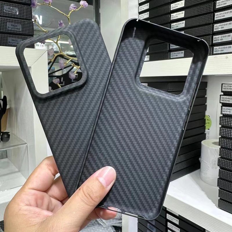 For Xiaomi 14,14 Pro Case Real Kevlar 1500D Ultra thin Anti-Slip Genuine Aramid Fiber Slim Cover for Xiaomi Mi 14