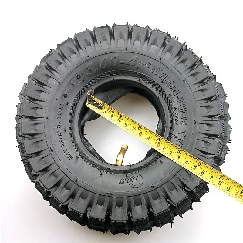 NEW For Motorcycle Accessories 3.00-4 black Electric Scooter with Tyre and Inner Tube Wheels Gas Scooter Bike