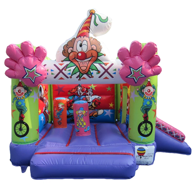 Commercial White Wedding Inflatable Trampoline Jumper Castle with Slide Mini Bounce House for sale for children