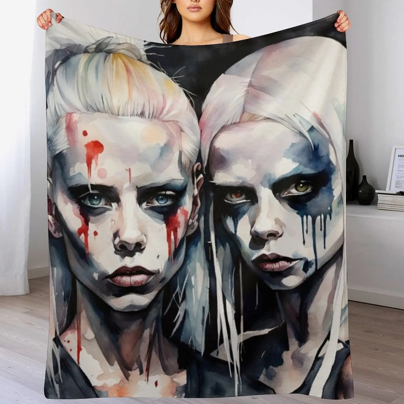 

Плед с фан-артом Yolandi, Sixteen, Die Antwoord, теплый декоративный плед для украшения гостиной