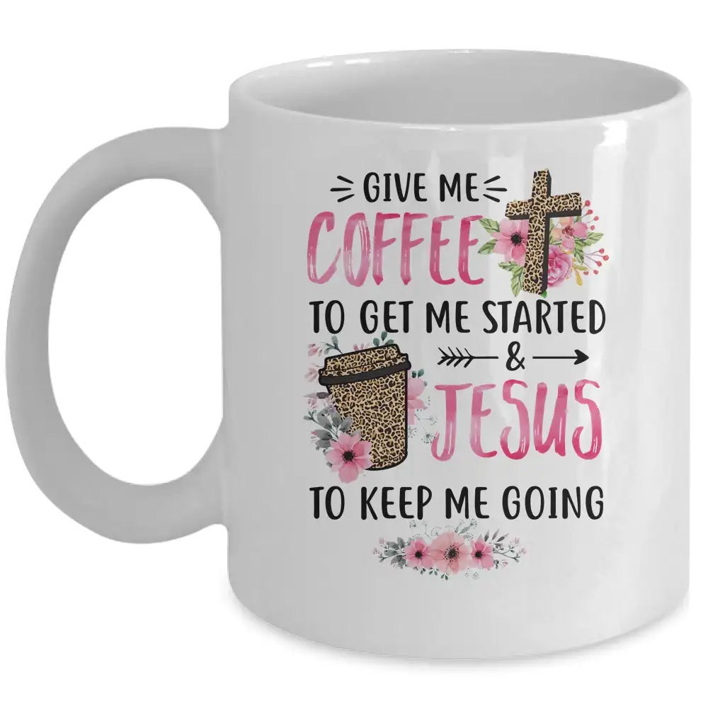 Give Me Coffee To Get Me Started Coffee Mug Text Ceramic Cups Creative Cup Cute Mugs Gifts Men Women Nordic Cups Tea Cup