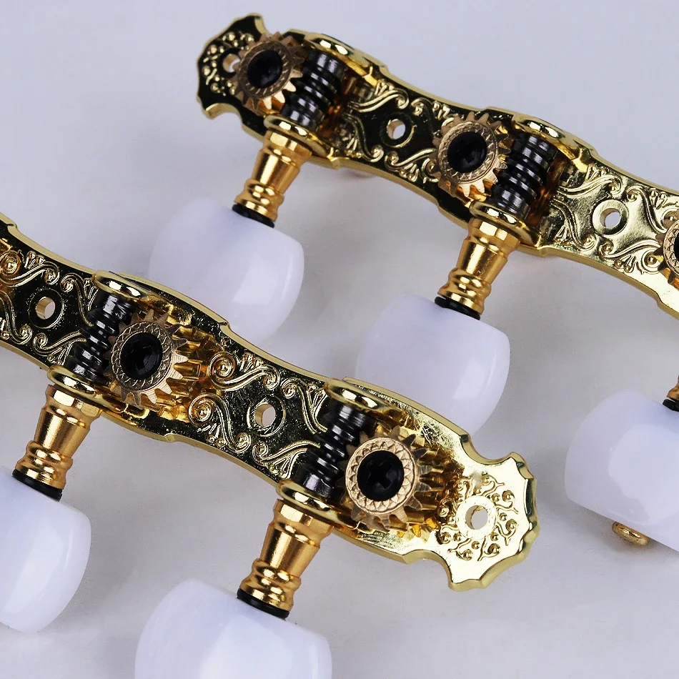 Alice AOS-022 Classical Guitar Machine Head 1:16 with Advanced Plating Strings Tuning Peg Keys 2Pcs/Pair