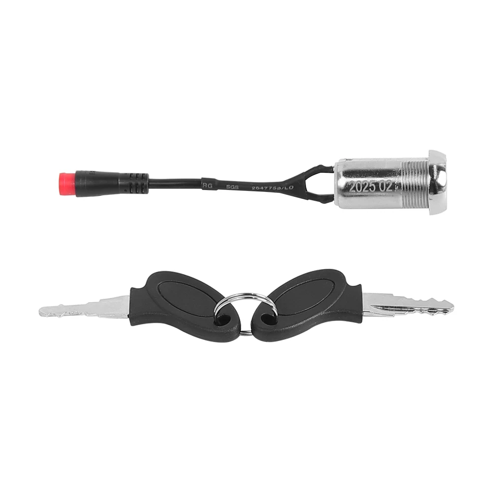 For Kukirin G3 Pro Electric Scooter Anti-theft Security Lock Electronic Lock Cecurity Switch Lock with 2 Keys Replacement Parts