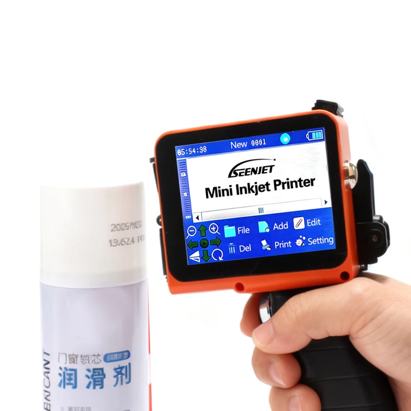 Mini Best Before Date Logo Code Printer Handheld Food Expiry Date Stamping Inkjet Machine QR Code Bottle Box
