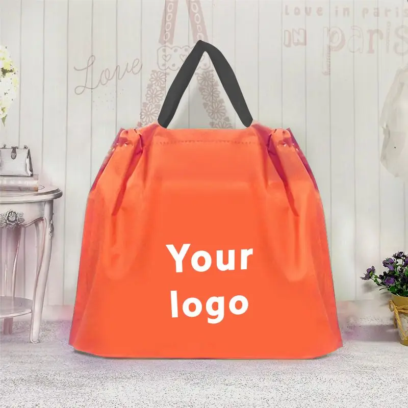 

Wholesale EVA Frosted Plastic Bag For Shopping Eco Drawstring Portable Clothing Gifts Packaging Bag