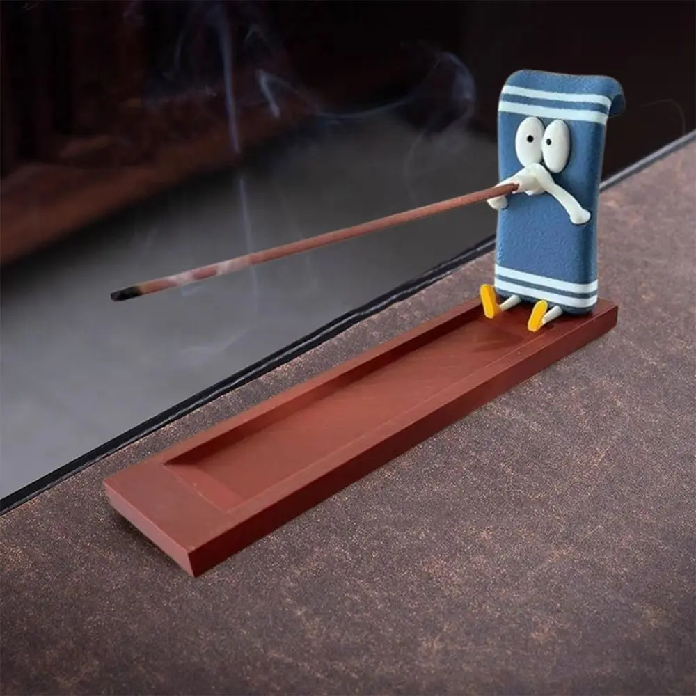Creative Funny Incense Stick Holder Handcrafted Plastic Burner Ash Catcher Heat-resistant Candle Holder Aromatherapy