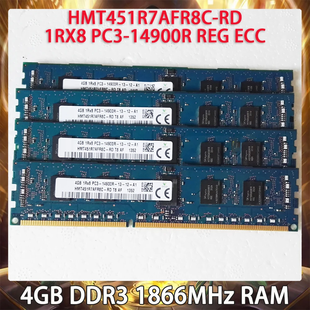 

1 шт. ОЗУ 4 ГБ DDR3 1866 МГц HMT451R7AFR8C-RD 1RX8 PC3-14900R REG ECC для серверной памяти SK Hynix