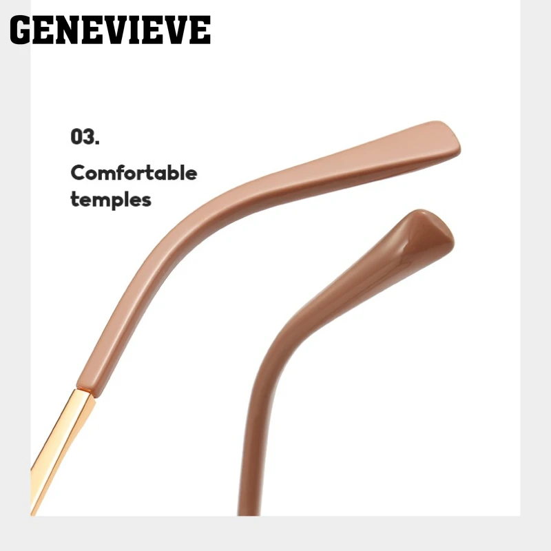 نظارات قوسية متطابقة الألوان من GENEVIEVE يمكن تخصيصها للنساء نظارات متعددة التركيز فوتوكروميك بستة ألوان PFD2065 #5