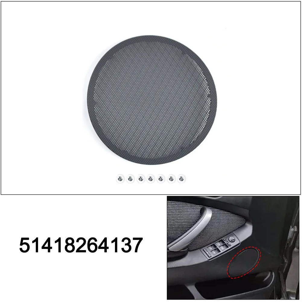 Interior Door Trim Door Speaker Cover PC And ABS Material Wear Resistant Design Frame For Car Interior Renovation
