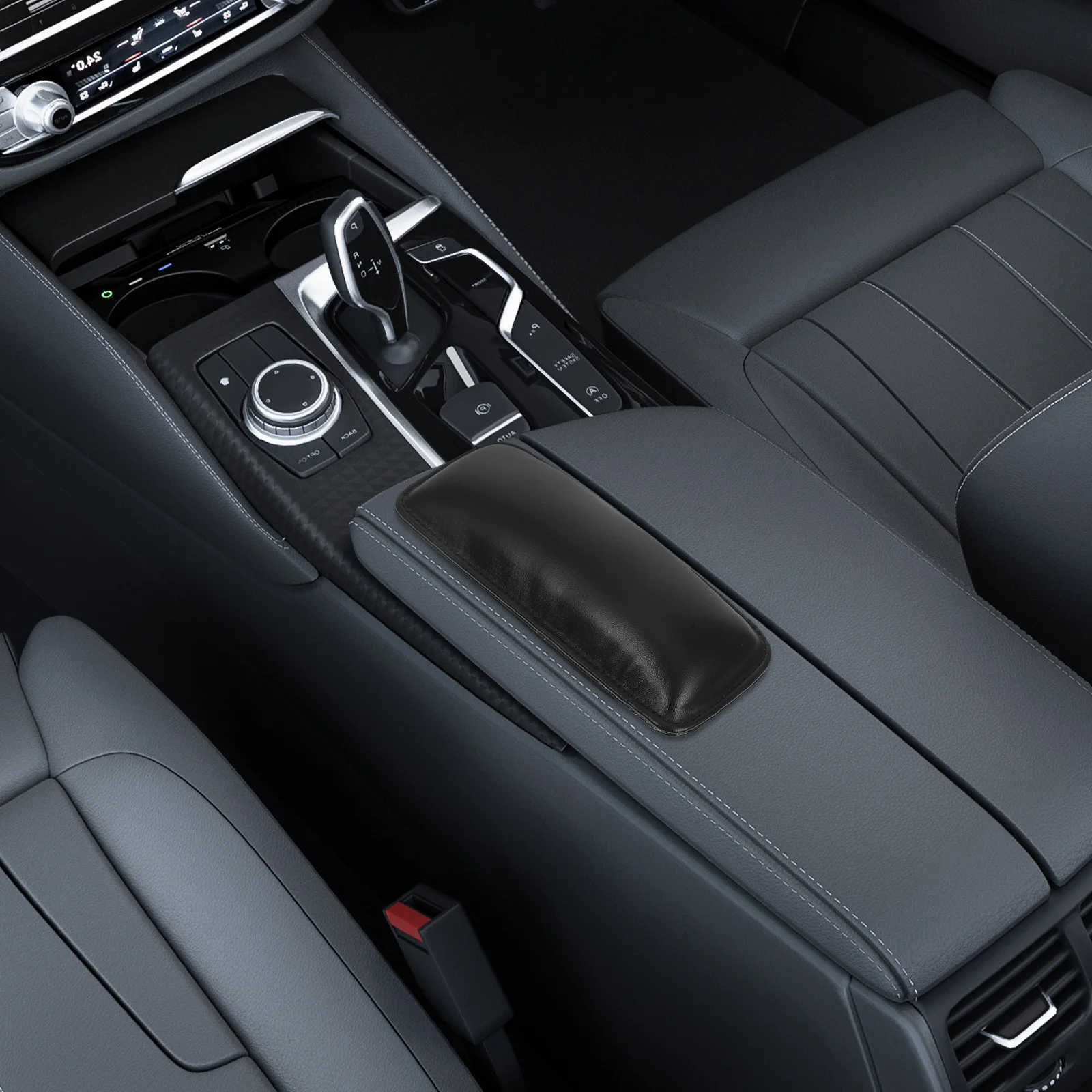 

2pcs Car Knee Pads Pu Sponge Universal Fit For Center Console Door Armrest Leg Elbow Support Cushion Auto Interior Accessory