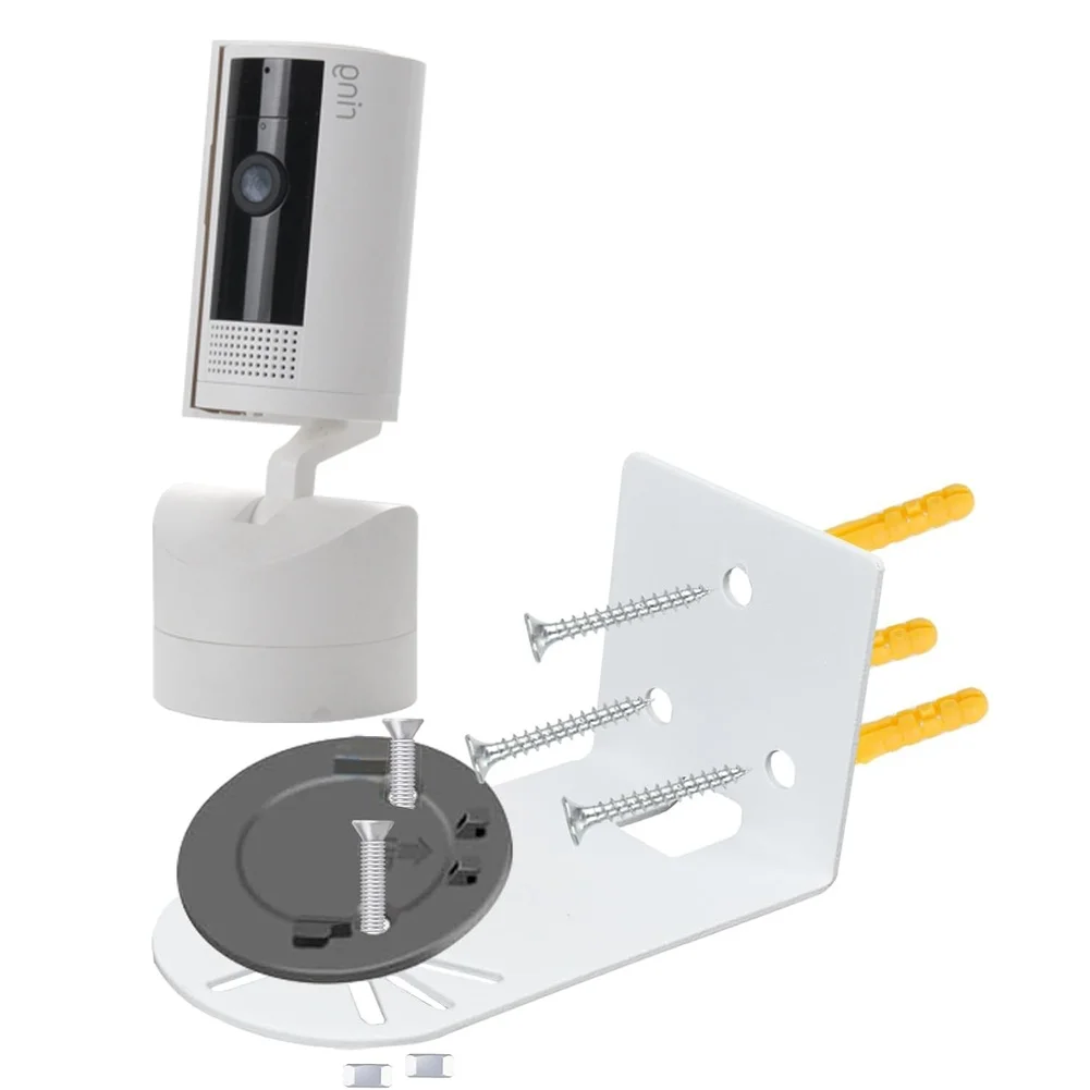 2 قطعة ل كاميرات مراقبة عالي الجودة جدار جبل 360 درجة دوران ث/لصق و المسمار الصلب لمراقبة زوايا مختلفة الصخور