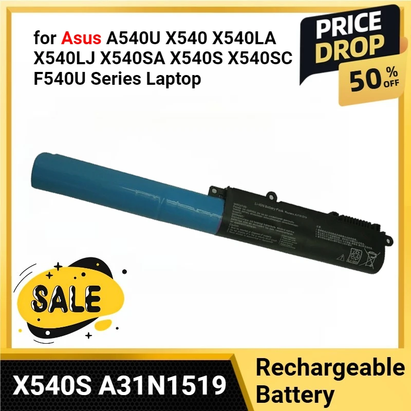 

Replacement Laptop Battery X540S A31N1519 for Asus A540U X540 X540LA X540LJ X540SA X540S X540SC F540U Series Laptop