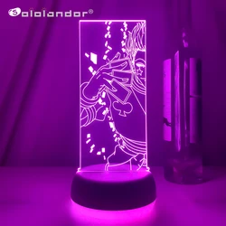 Acrylic 3d Night Light Led Color Changing Nightlight for Kids Bedroom Decoration Light Anime Hunter X Hunter Hisoka Lamp Gift