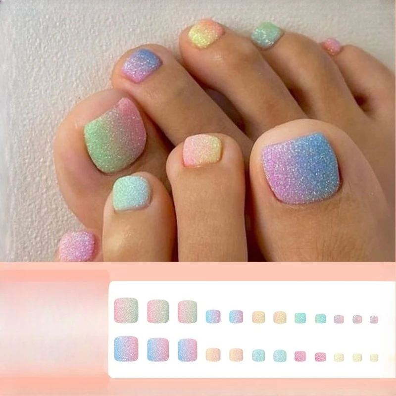 

Spice Girl Rainbow Glitter Nail Art Tablets Simple Blue Pink Starry Sky Chroma Nail Tablets