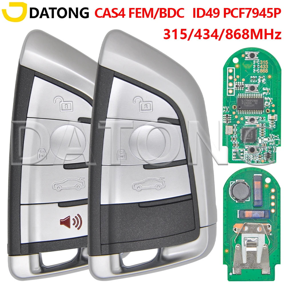 Datong World Car Remote Key For BMW 1 3 5 7 Series X1 X3 X5 X6 X7 F CAS4 CAS4+ FEM 2011-2017 PCF7945 Replace Keyless Go Car Key