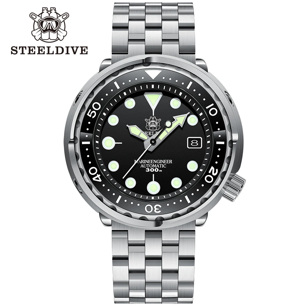 STEELDIVE SD1975 Мужские механические часы для дайвинга с водонепроницаемостью — фото товара