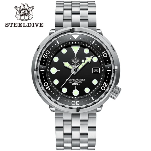 STEELDIVE SD1975 Мужские механические часы для дайвинга с водонепроницаемостью — фото товара