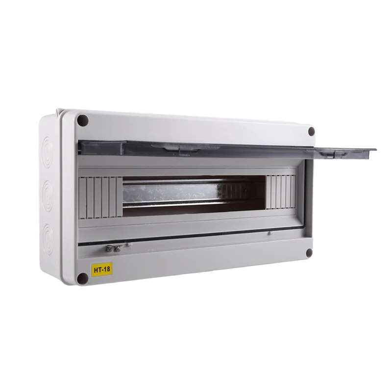 A50U IP65 Waterproof HT Series 18WAY Junction Box In ABS For Outdoor Electrical Distribution With Lock For Circuit Breaker