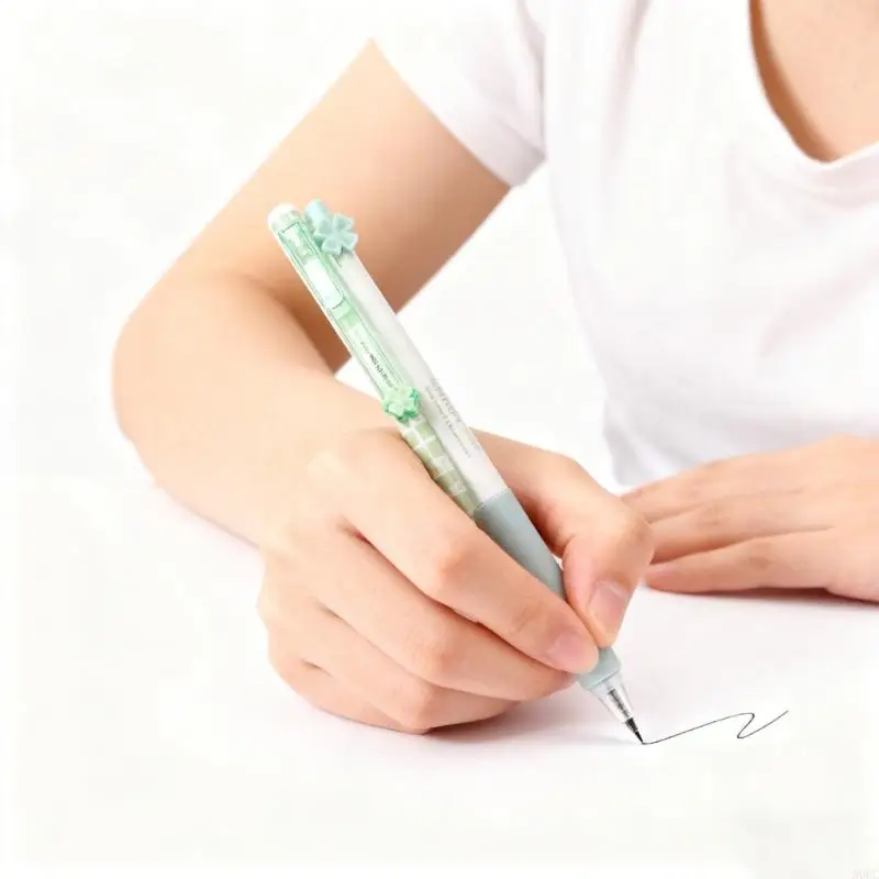 4Pcs/set Clicks Type Gel Pen 0.5mm Dark Quick Dry Technology Office Tools N0HC