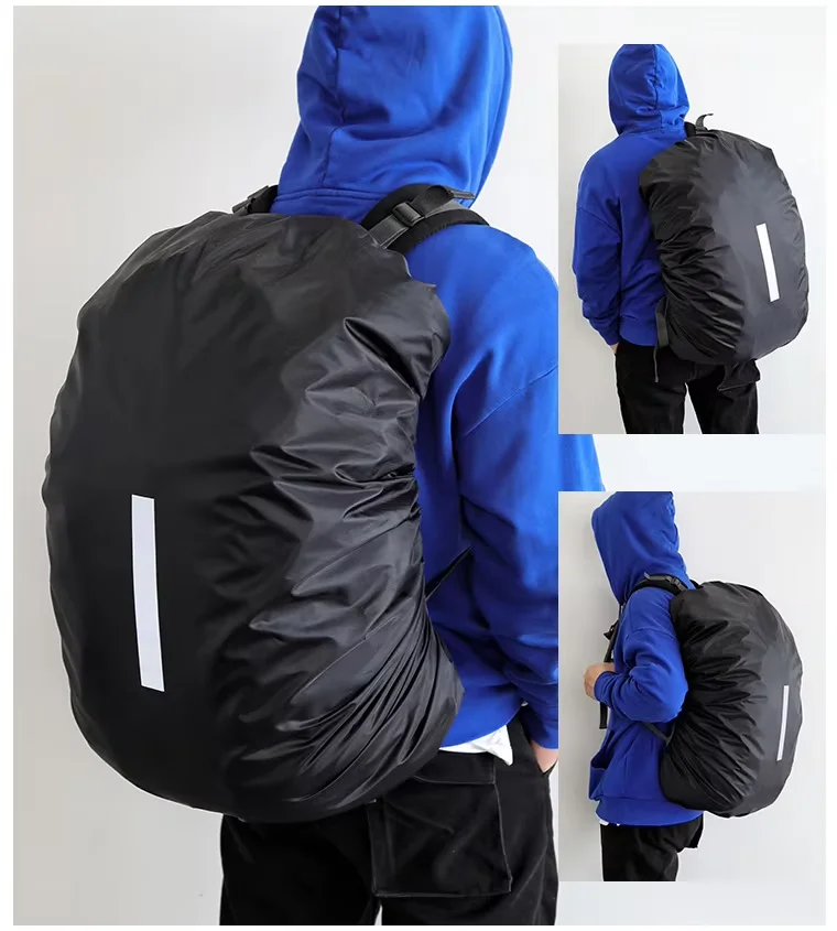 Backpack Rain Cover Outdoor Mountaineering Double Shoulder Waterproof Cover School Bag Rain Cover Dustproof Cover 20-80 Liters