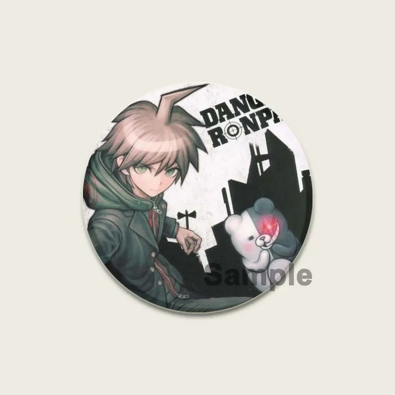 Anime Danganronpa Badge Round HD Print Handmade Brooches for DIY Pins Backpack Clothes Decoration Jewelry Accessories Gifts