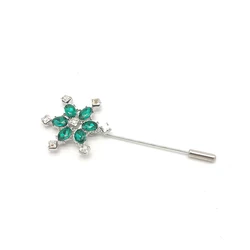 2024 Custom Wedding Guest Clothing Accessories Green Exquisite High-end Collar Pins